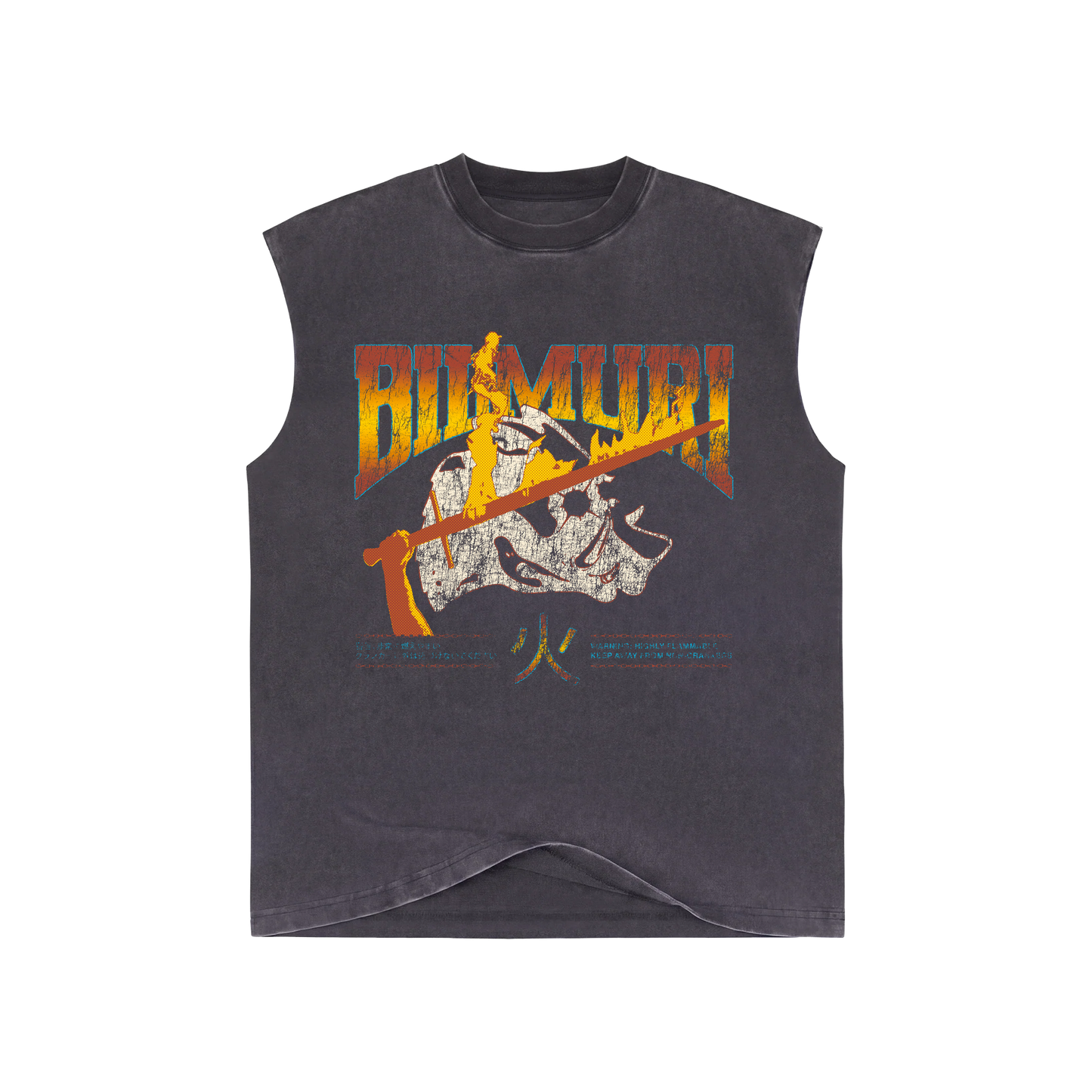 Flaming Sword Cut-Off Tee