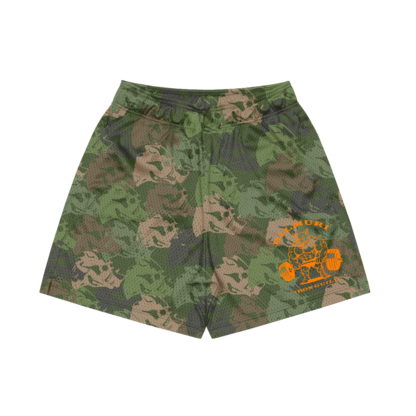 Hog Camo 5" Gym Shorts