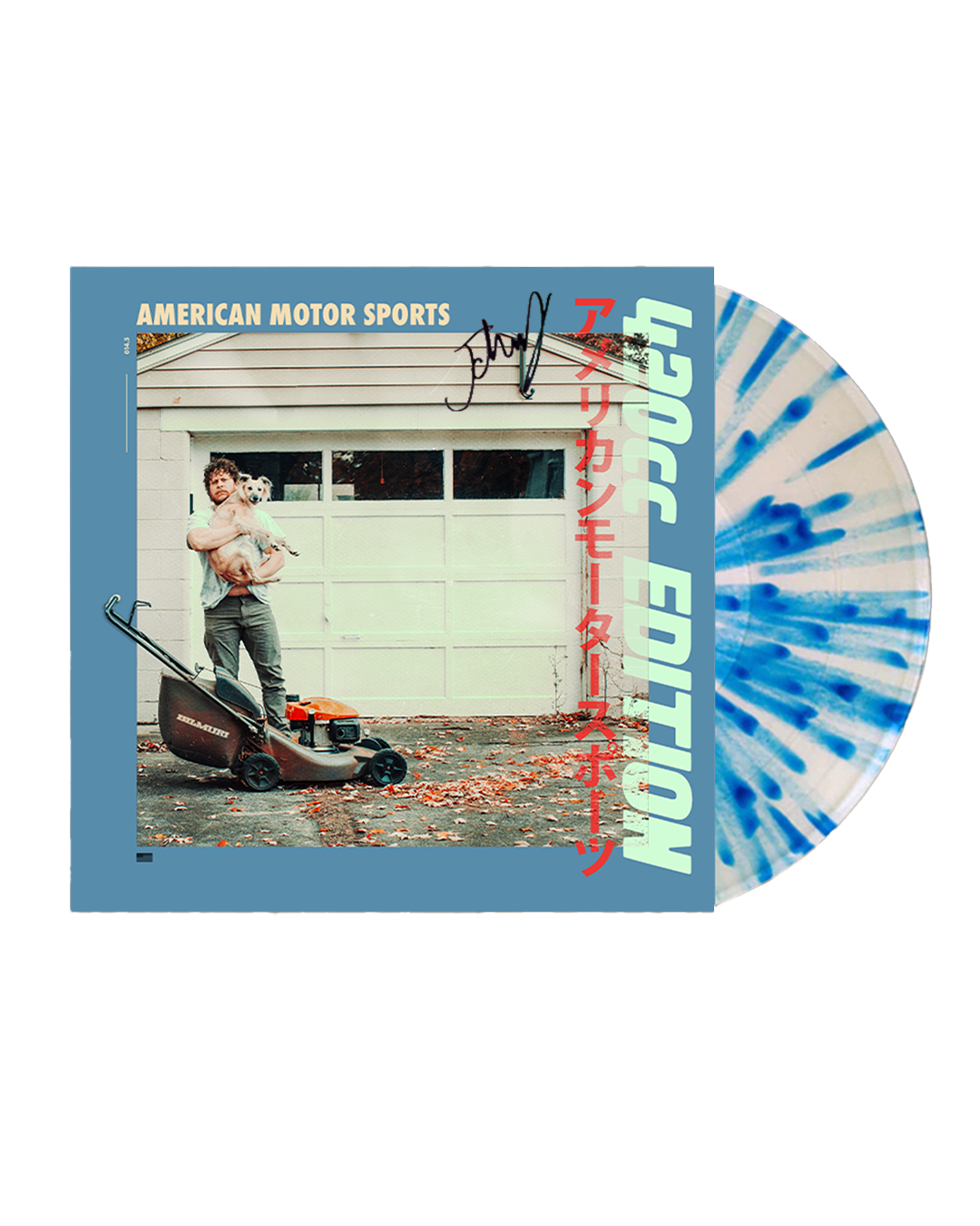 American Motor Sports - 420cc Edition - SIGNED Blue Splatter Vinyl