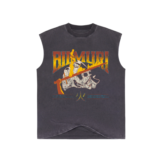 Flaming Sword Cut-Off Tee
