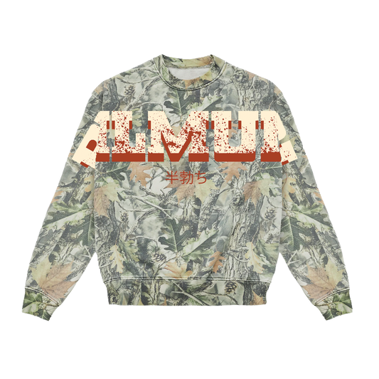 Jumbo Print Camo Crewneck