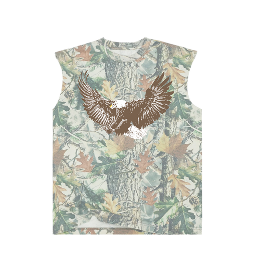 Camo Eagle Cut-Off Tee