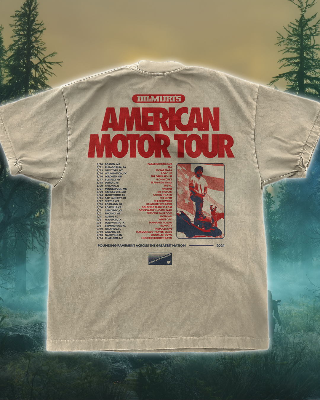 AMS Tour Tee - Natural