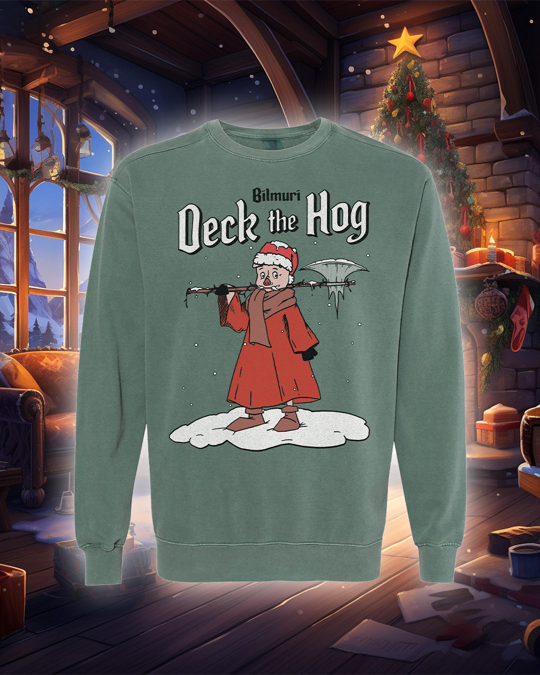 Deck the Hog Crewneck